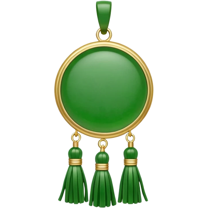 jade ade tassel pendant emoji