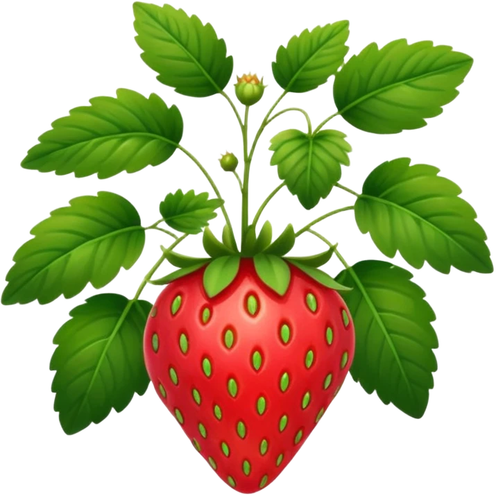 strawberry plant emoji