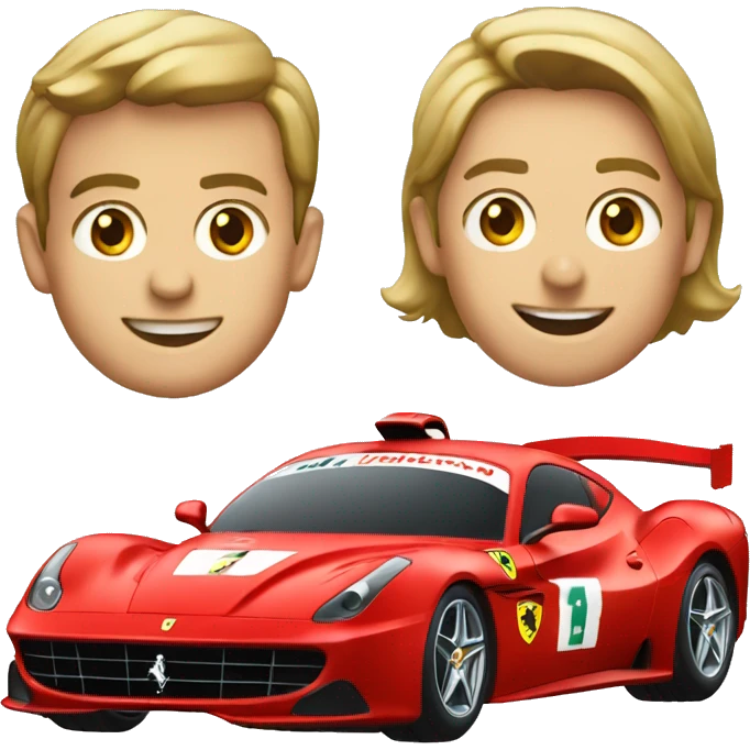 Voiture de Formule 1 Ferrari emoji