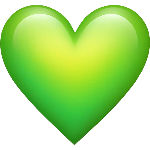 yellow-green heart emoji