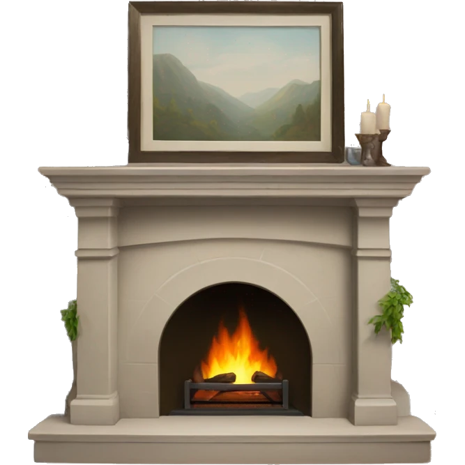 fireplace mantle emoji