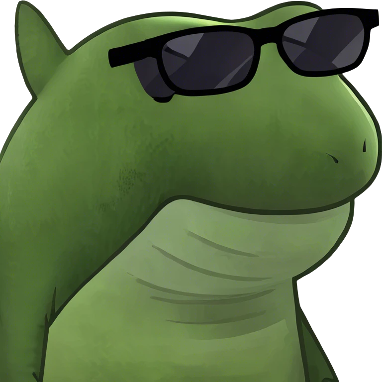 Shark with sunglasses  emoji