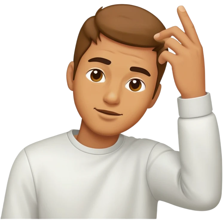 man dabbing emoji
