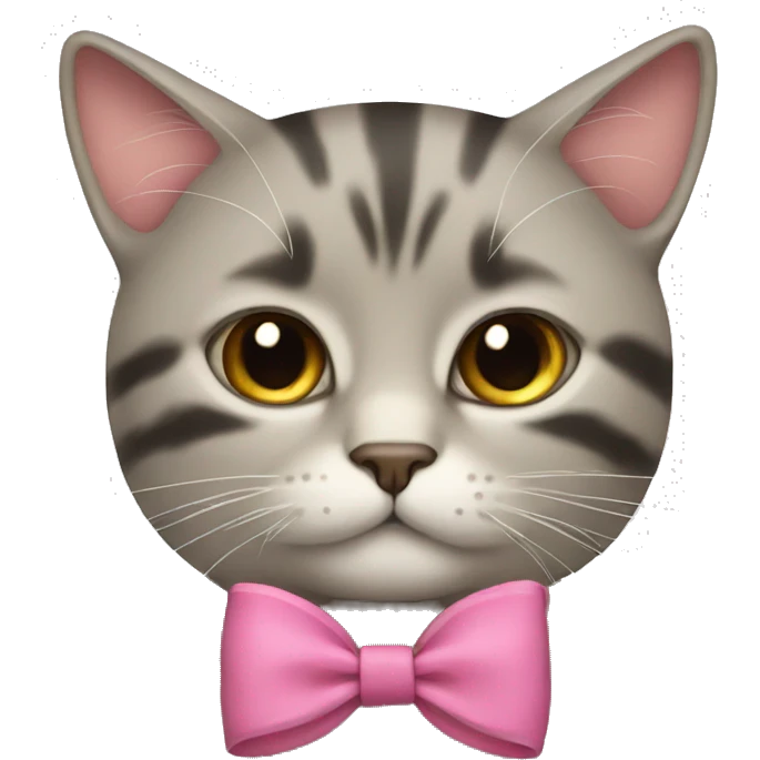 cat with bow emoji