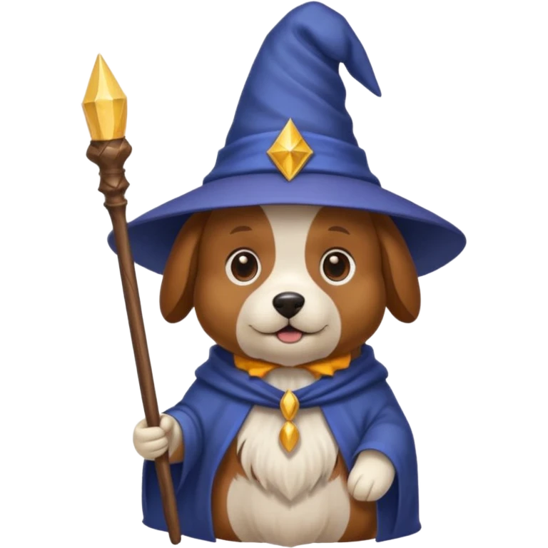 Dog wizard emoji