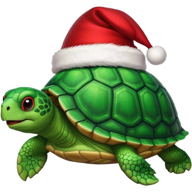 Christmas turtle emoji