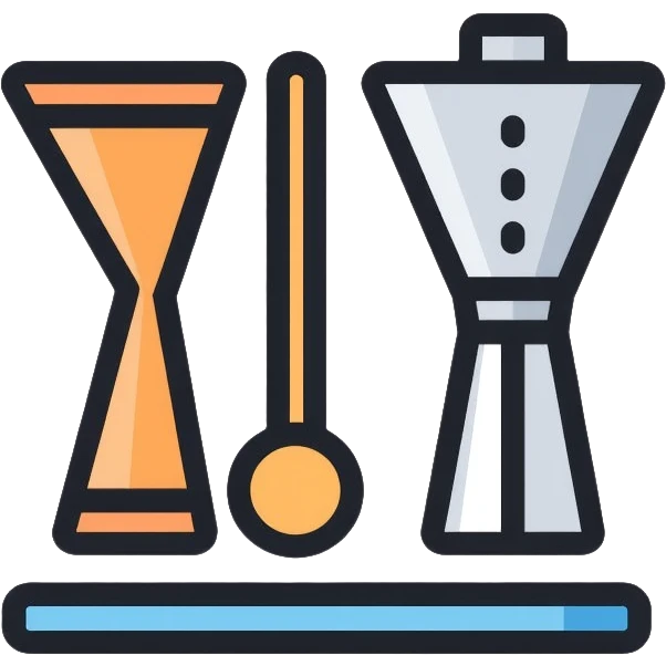 bartending tools including jigger, strainer, and cocktail spoon emoji