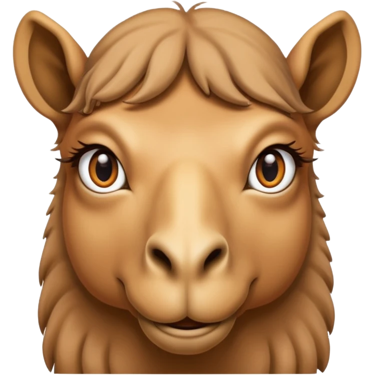 camel, just face different colored emoji