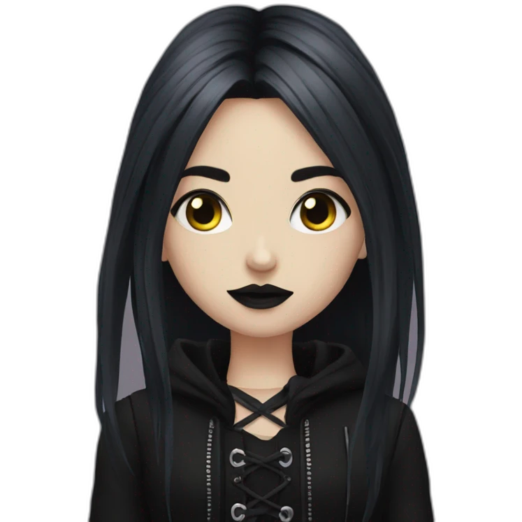 goth girl emoji