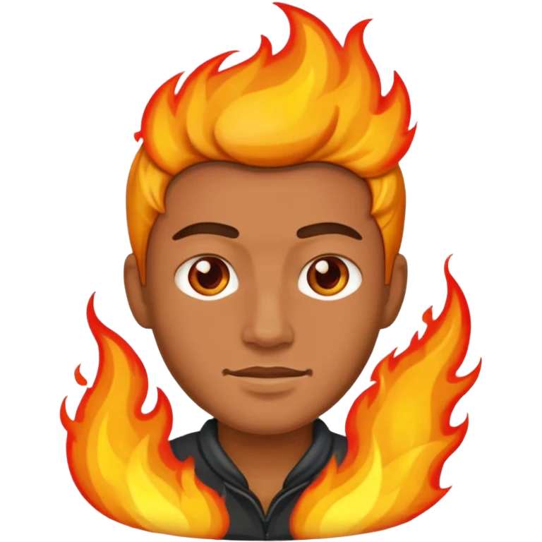 fire and man  emoji