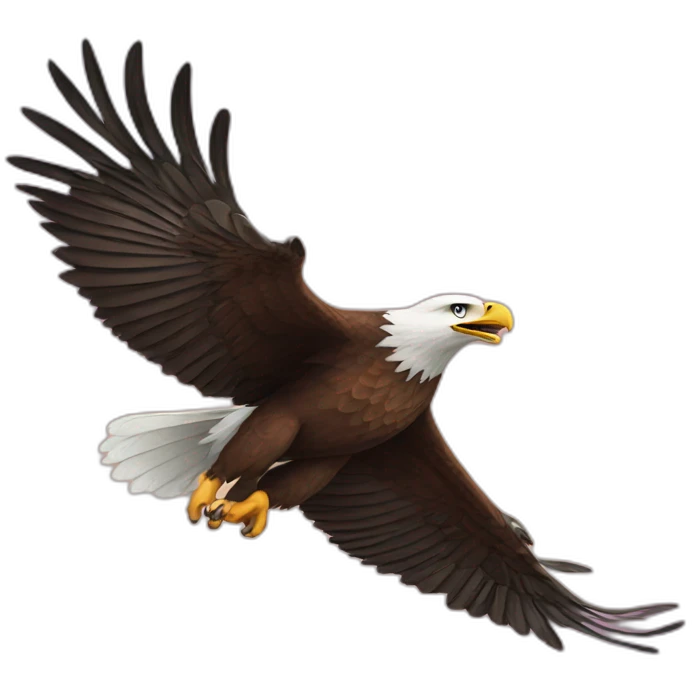 Flying eagle emoji