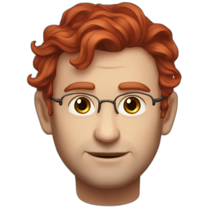 Good Omens crowley red hair emoji