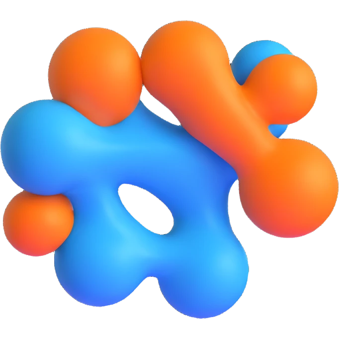 n8n logo, workflow automation, blue nodes emoji