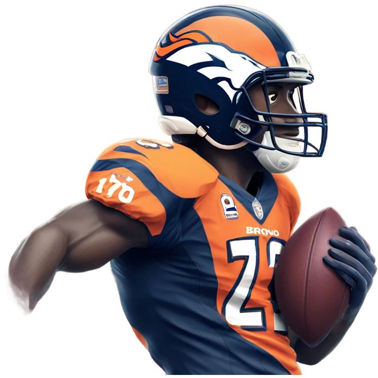 Denver bronco scoring a touchdown emoji