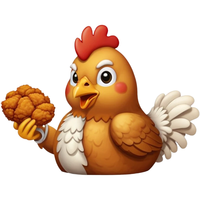 chicken eating chicken emoji