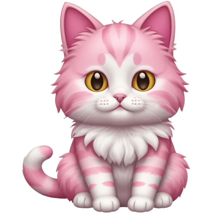 Pink cat emoji