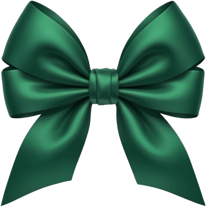 dark green bow emoji