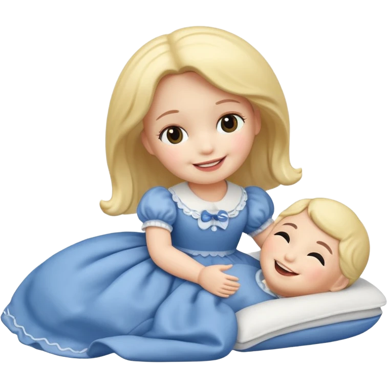 Doll saying goodnight emoji