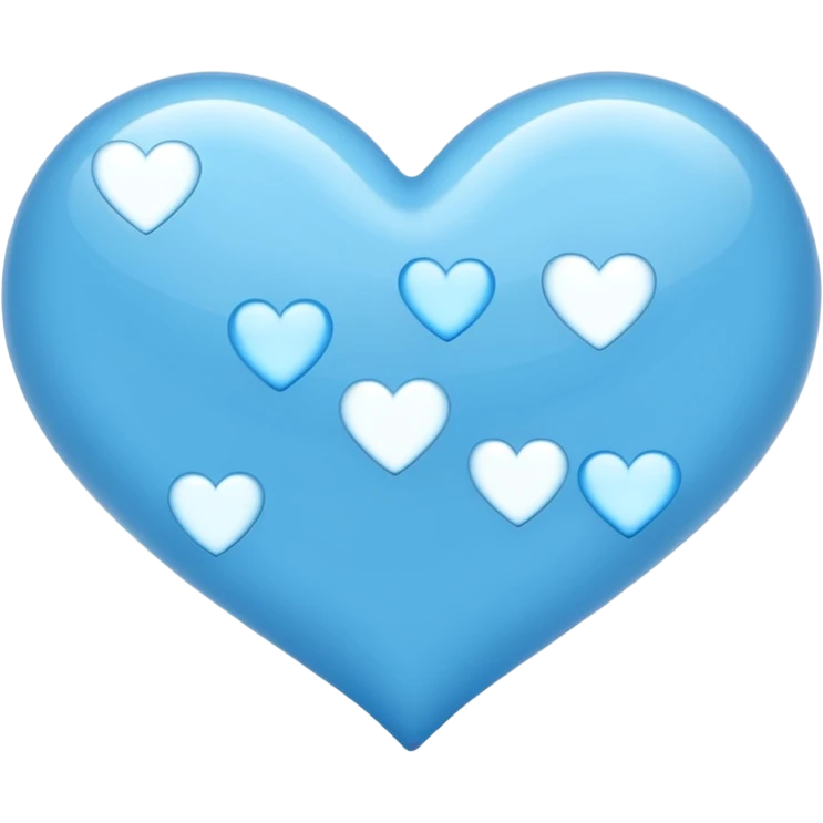 Light blue hearts  emoji