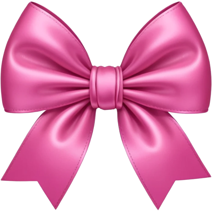 Very pink bown emoji