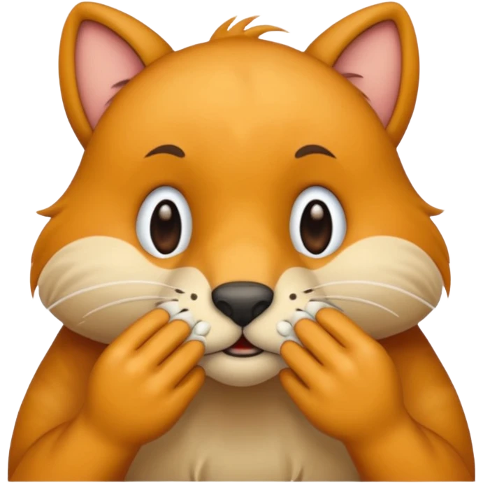 animal wiping its nose emoji