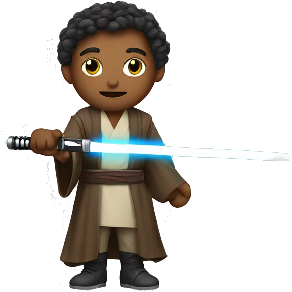 A Jedi with a lightsaber and a sing with the name TATSCHL on it  emoji
