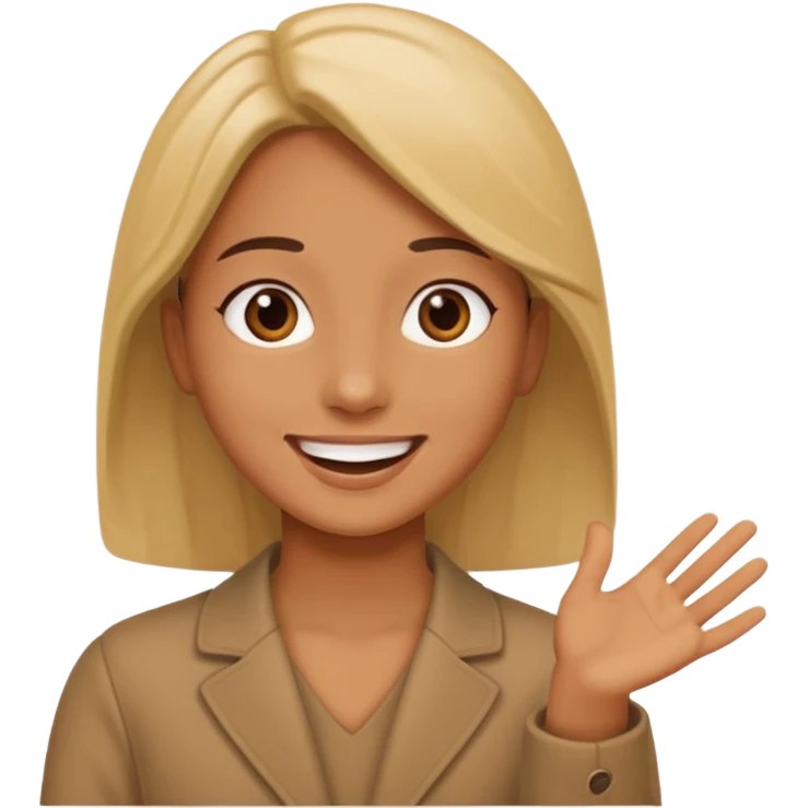 A person talking to the audience emoji