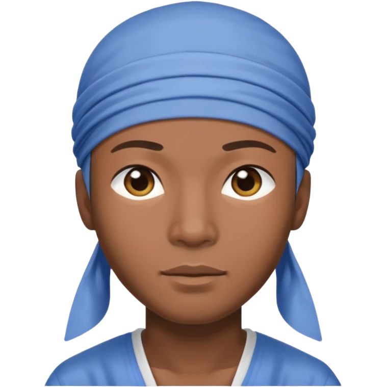 Chinese man wearing a durag emoji