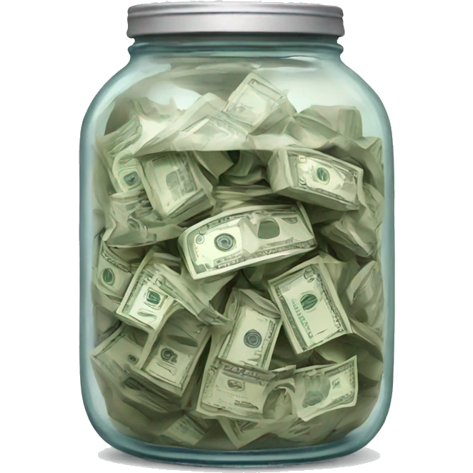 a jar of money emoji