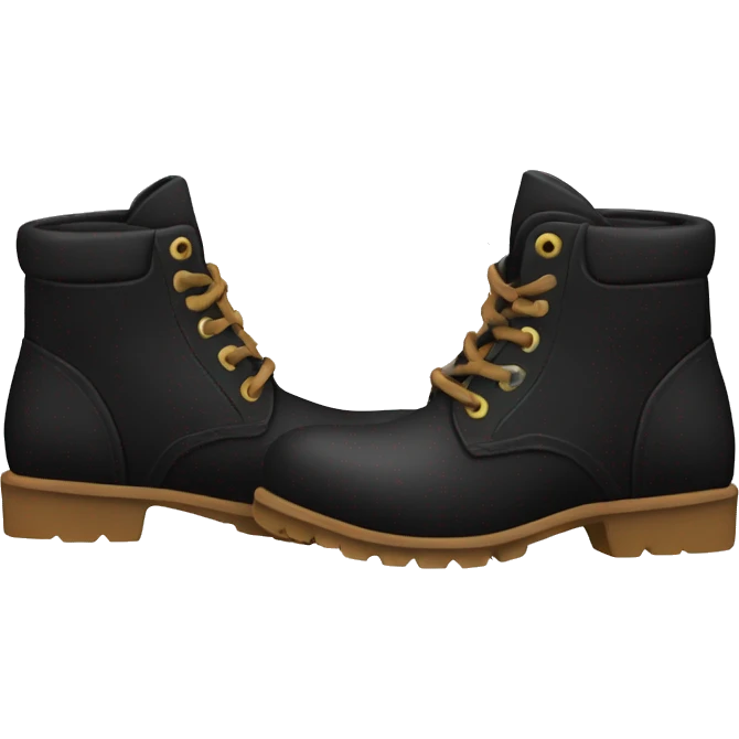 Botas negras  emoji