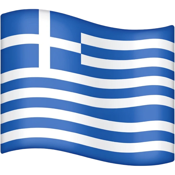 Greece flag without blue stripes, only white stripes emoji