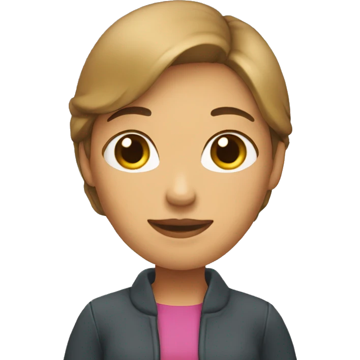 MUJER SALUDANDO CON LA MANO emoji