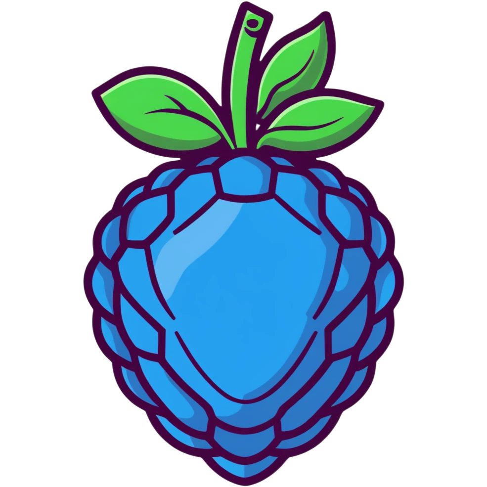 blue raspberry emoji