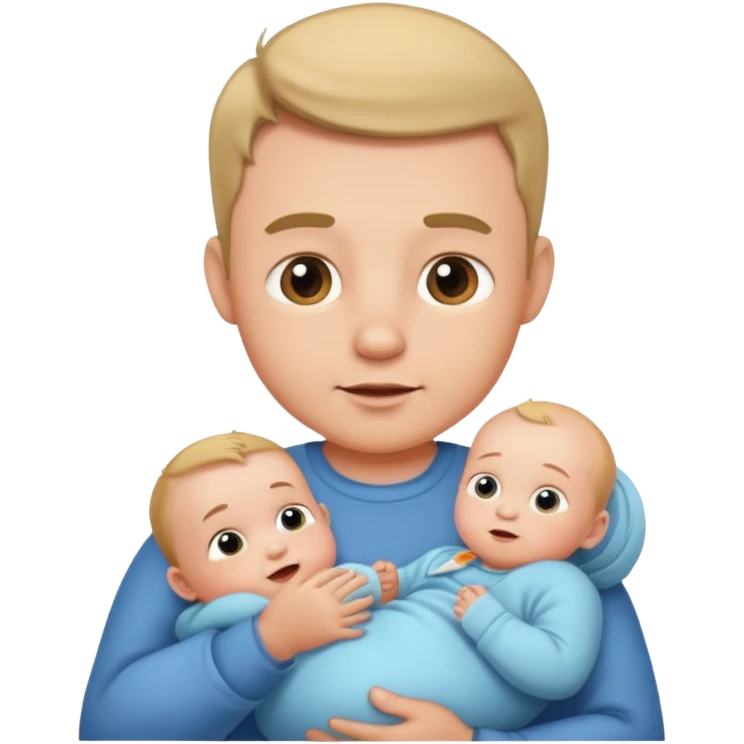 baby with dad emoji