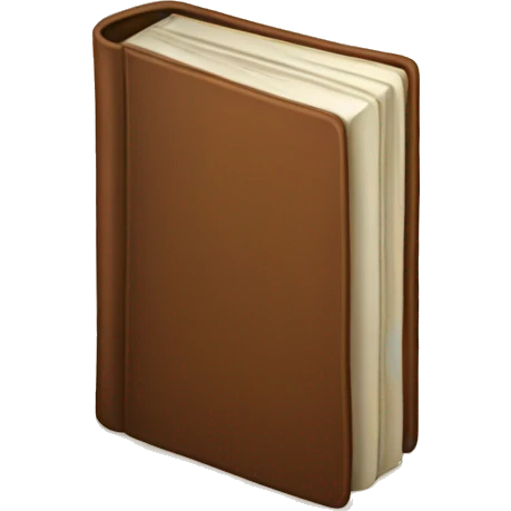 Brown book emoji