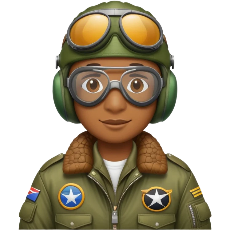 crocodile bomber pilot with goggles and a bomber jacket emoji