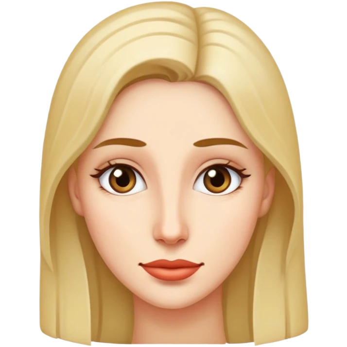 Woman, long face  emoji