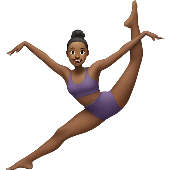 Woman doing the splits emoji