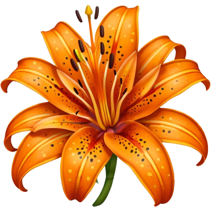 Tiger lily  emoji