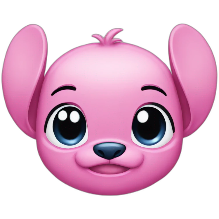 Stich pink emoji