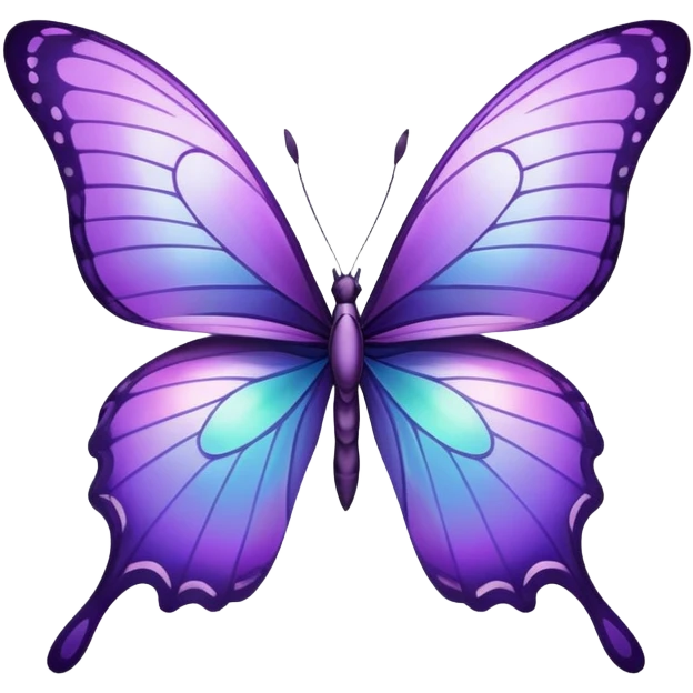 Purple butterfly emoji