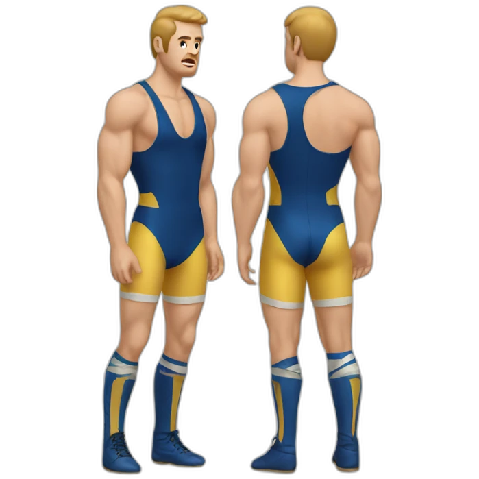 vintage wrestling clothes for white men emoji