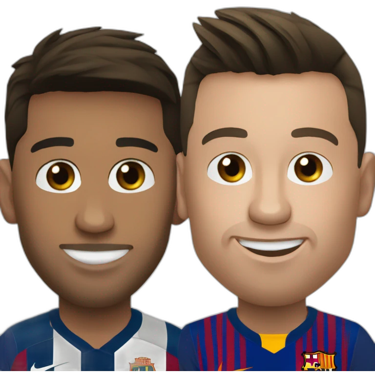 Messi et Ronaldo emoji