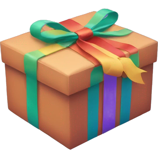 A Multiple Color Giftbox. emoji