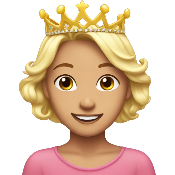 happy birthday tiara emoji