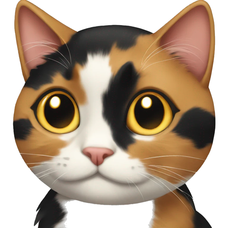 Calico cat love emoji