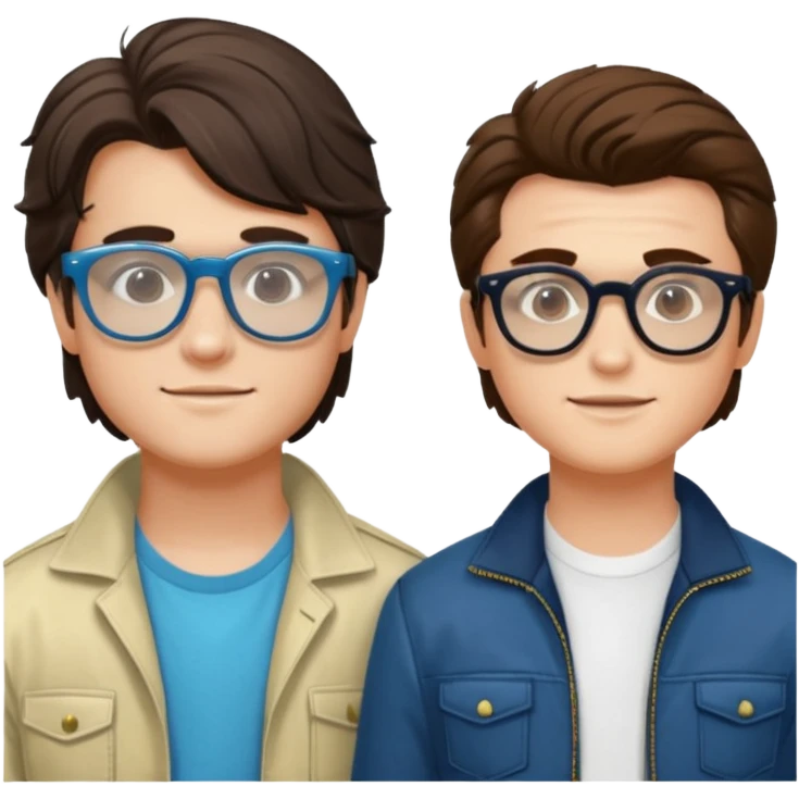 Billy hargrove and Steve harrington and mike in one Photo Wearing Glasses Looking cool and having Aura And yes the Cool glasses  emoji