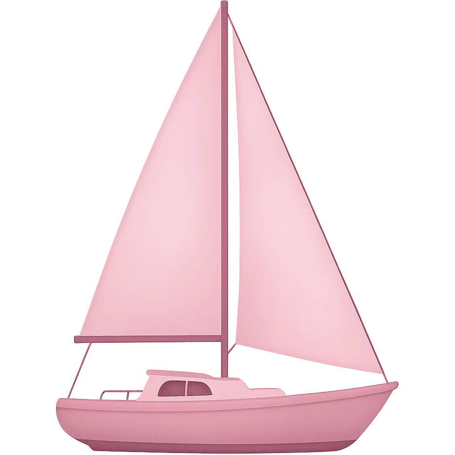 pink sailboat emoji