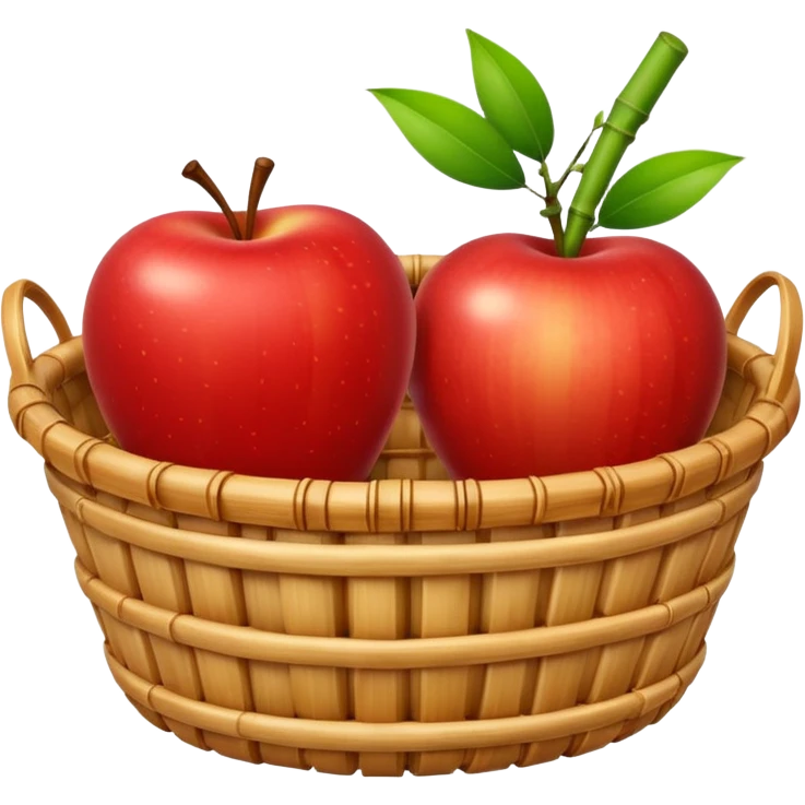  bamboo-basket apple emoji