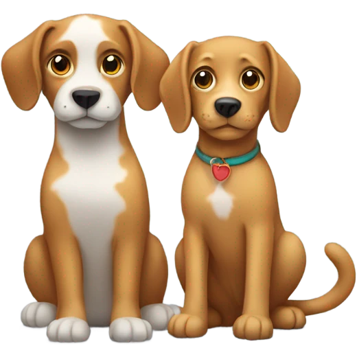 a cat and a dog  emoji